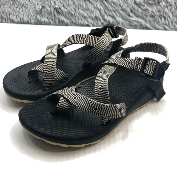 Chaco Sandals Womens Size 9 Cloud  2 Adjustable Strap Comfort Black White - Picture 1 of 13